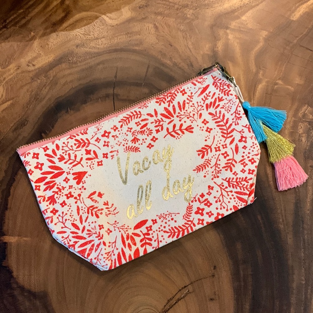 Vacay all day makeup bag